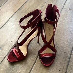 Elegant Vince Camuto Red Strappy Heels 🔥